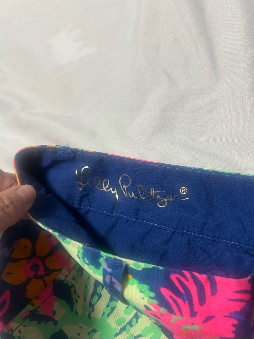 Lilly Pulitzer NWT 00 Callahan Indigo All A Glow Shorts 5” Inseam Preppy Beach - Picture 11 of 16